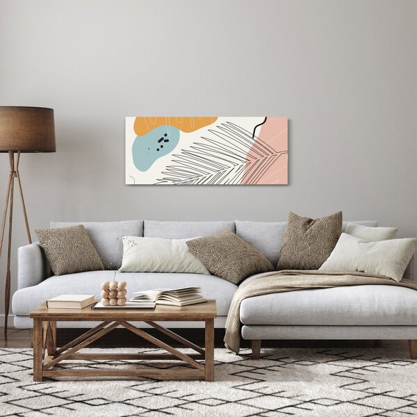 Obraz - Ilustrácia listu (120x50 cm)