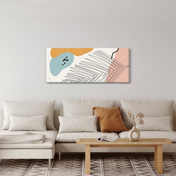 Obraz - Ilustrácia listu (120x50 cm)