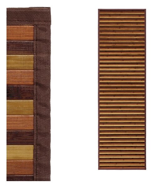 Bambusový behúň v hnedo-horčicovej farbe 60x200 cm – Casa Selección