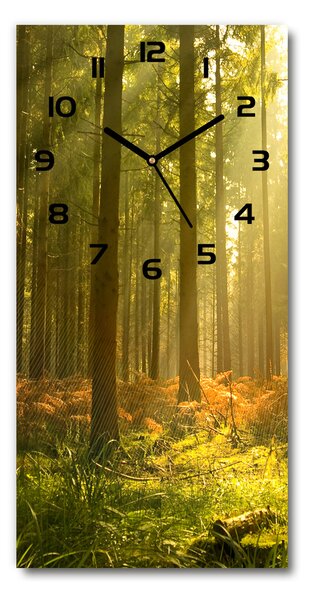 Moderné hodiny nástenné Pekný les