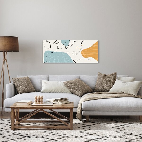 Obraz - Ilustrácia listu (120x50 cm)