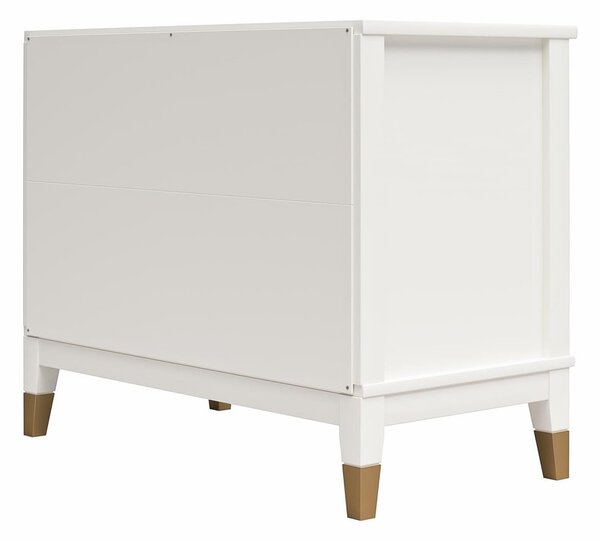 Biely nočný stolík Westerleigh – CosmoLiving by Cosmopolitan