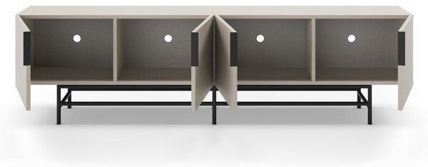 Krémový TV stolík 200x54,5 cm Eldia – Marckeric