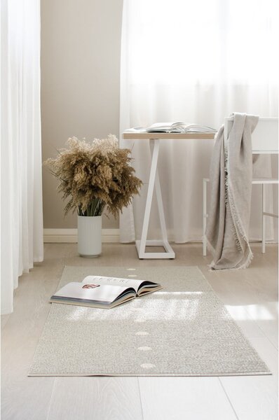 Béžovo-krémový vnútorný a vonkajší koberec 70x60 cm Peg Linen Vanilla – Pappelina
