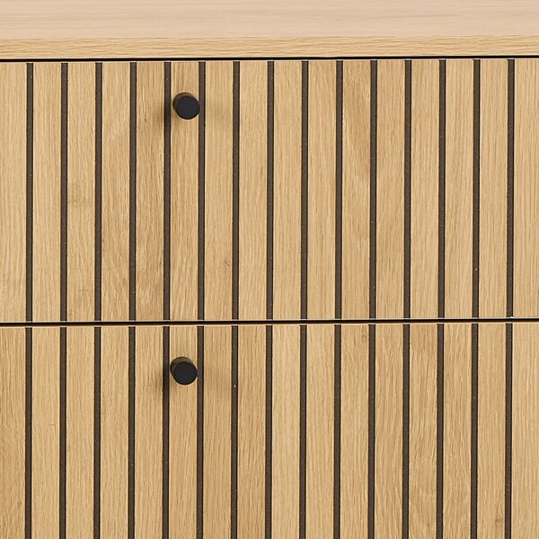 Komoda v dekore duba v prírodnej farbe 158x80x40 cm Albany – Actona