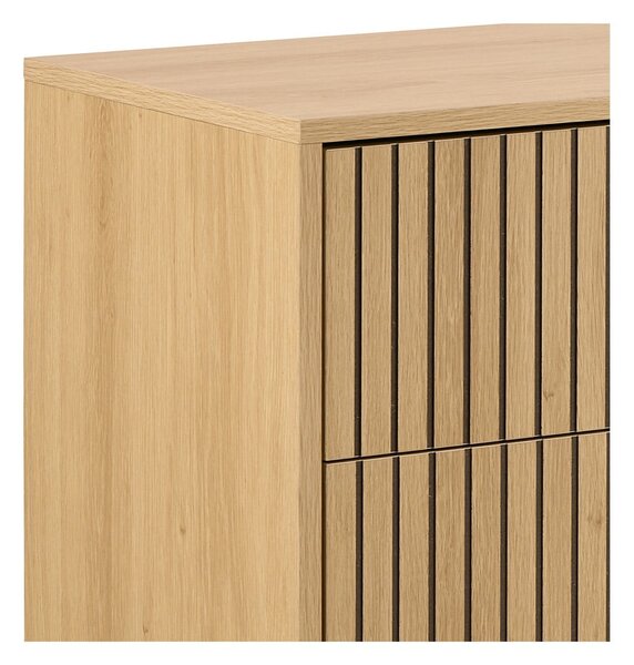 Komoda v dekore duba v prírodnej farbe 158x80x40 cm Albany – Actona