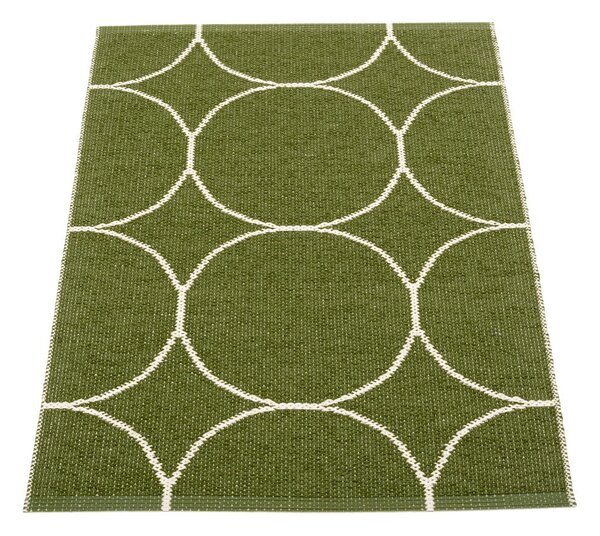 Tmavozelený vnútorný a vonkajší koberec 70x100 cm Boo Dark Olive – Pappelina