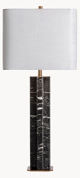 Veľká ručne vyrobená mramorová stolová lampa Null