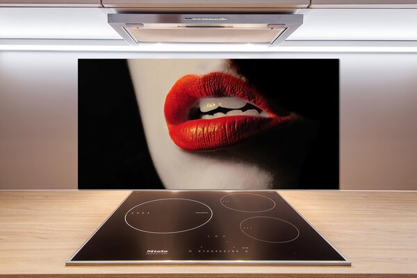 Panel do kuchyne Červená ústa pl-pksh-100x50-f-17263235