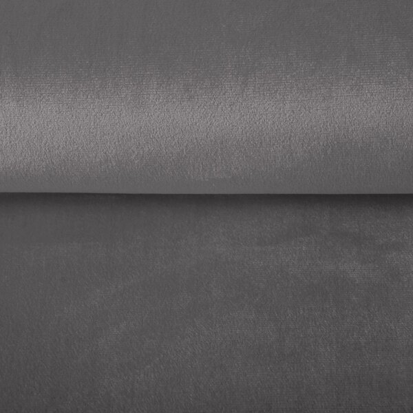 Zamatová látka Velvet Prémium SVP-017 Tmavo sivá - šírka 145 cm