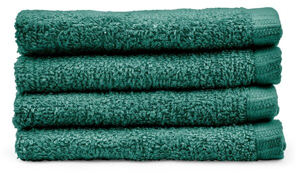 Zelené rýchloschnúce bavlnené uteráky v súprave 4 ks 30x30 cm Quick Dry – Catherine Lansfield