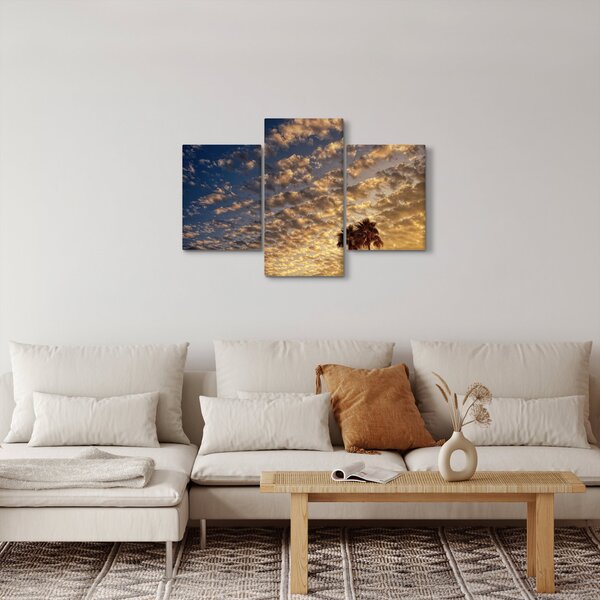 Obraz - Palmy medzi mrakmi (90x60 cm)