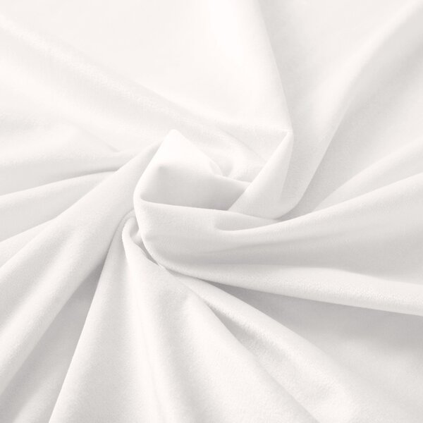 Biante Zamatový okrúhly obrus Velvet Premium SVP-024 Krémovo biely Ø 100 cm