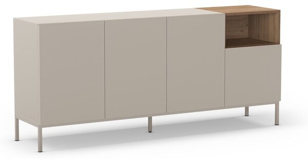 Krémová komoda 180x80 cm Cailin – Marckeric
