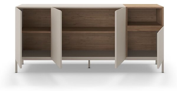 Krémová komoda 180x80 cm Cailin – Marckeric