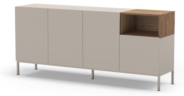 Krémová komoda 180x80 cm Cailin – Marckeric