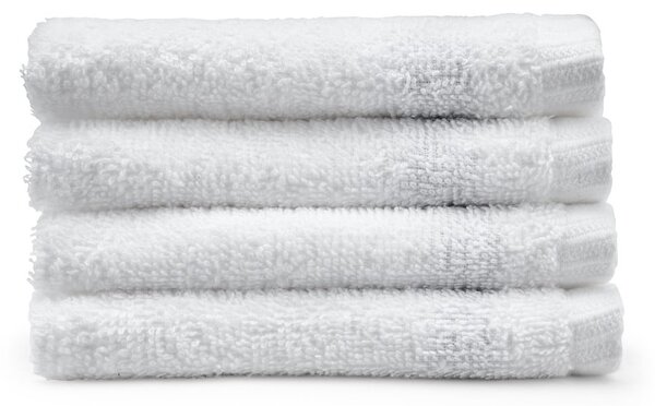 Biele rýchloschnúce bavlnené uteráky v súprave 4 ks 30x30 cm Quick Dry – Catherine Lansfield
