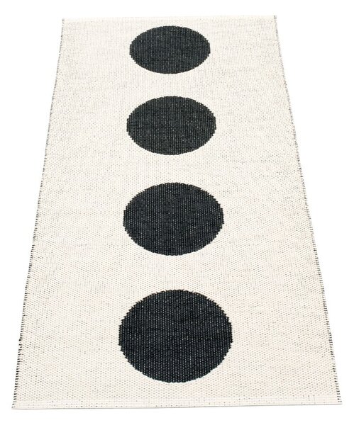 Čierno-biely vnútorný a vonkajší behúň 70x150 cm Vera Black – Pappelina