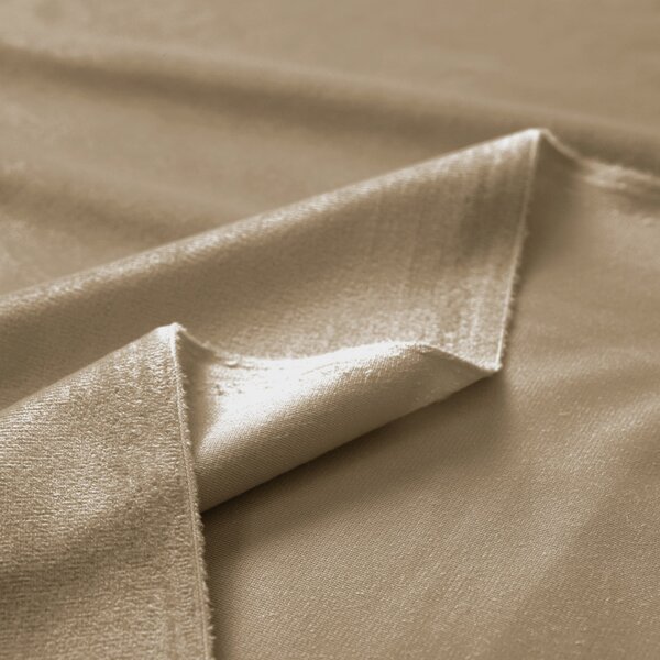 Biante Zamatový záves Velvet Prémium SVP-026 Kávovo béžový 135x140 cm