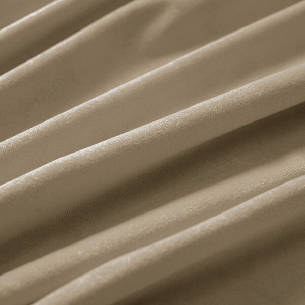 Biante Zamatový záves Velvet Prémium SVP-026 Kávovo béžový 135x140 cm