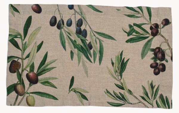 Ľanové prestierania Olives, 2 ks