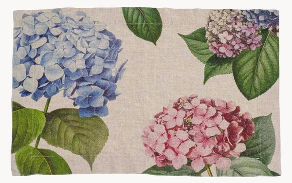Ľanové prestierania Hydrangea, 2 ks