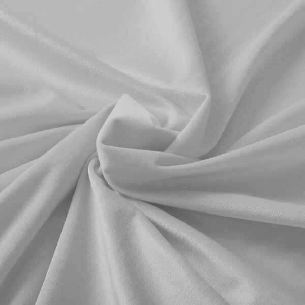 Biante Zamatový prehoz na posteľ Velvet Prémium SVP-027 Svetlo sivý 140x200 cm