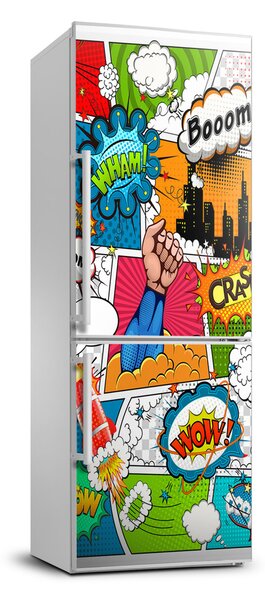 Nálepka s fotografiou na chladničku Stena komiks