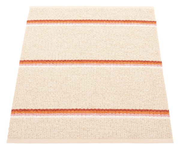 Vnútorný a vonkajší koberec v tehlovej farbe/krémový 70x90 cm Olle Brick Cream – Pappelina