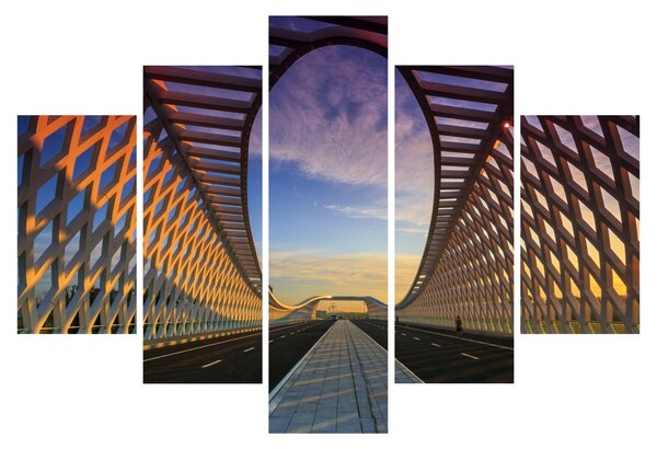Obraz modernej architektúry mosta (150x105 cm)