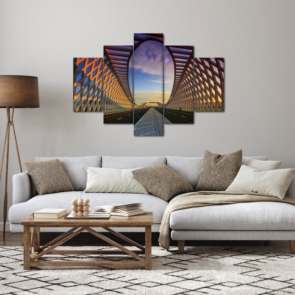 Obraz modernej architektúry mosta (150x105 cm)