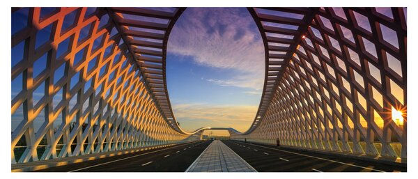 Obraz modernej architektúry mosta (120x50 cm)