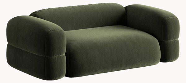 Zamatová pohovka Roger (2-miestna), Š 210 cm