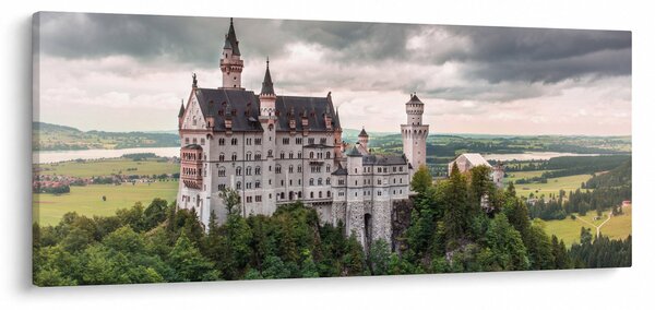Obraz - Zámok na skalách (120x50 cm)