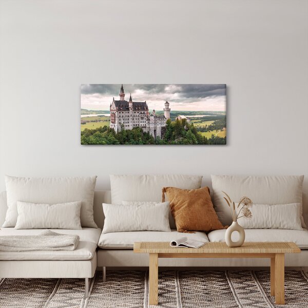 Obraz - Zámok na skalách (120x50 cm)