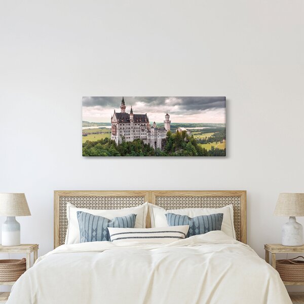 Obraz - Zámok na skalách (120x50 cm)