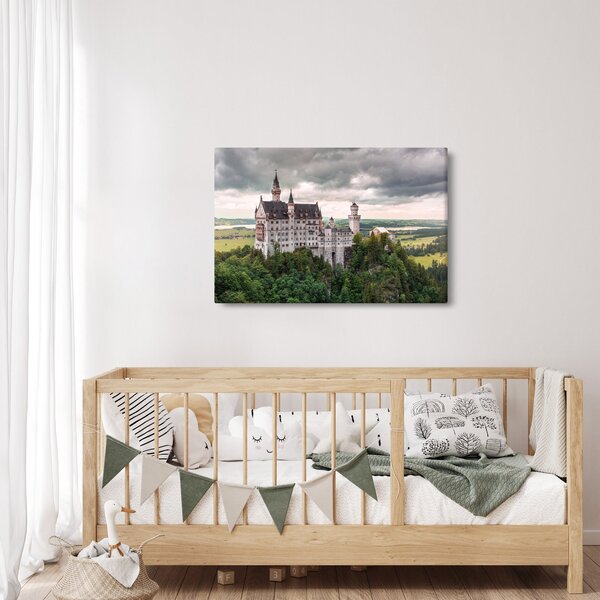 Obraz - Zámok na skalách (90x60 cm)
