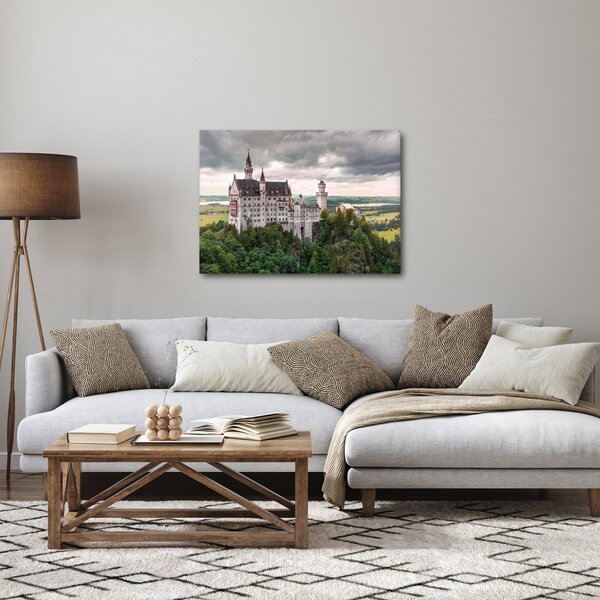 Obraz - Zámok na skalách (70x50 cm)