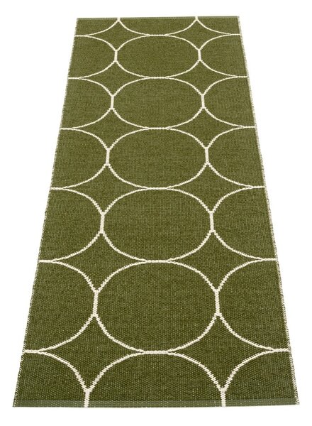 Tmavozelený vnútorný a vonkajší behúň 70x200 cm Boo Dark Olive – Pappelina