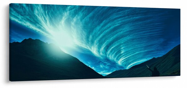 Obraz - Vlna z mrakov (120x50 cm)