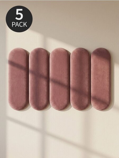 Sinsay - Čalúnené nástenné panely 5 pack - pastelová ružová
