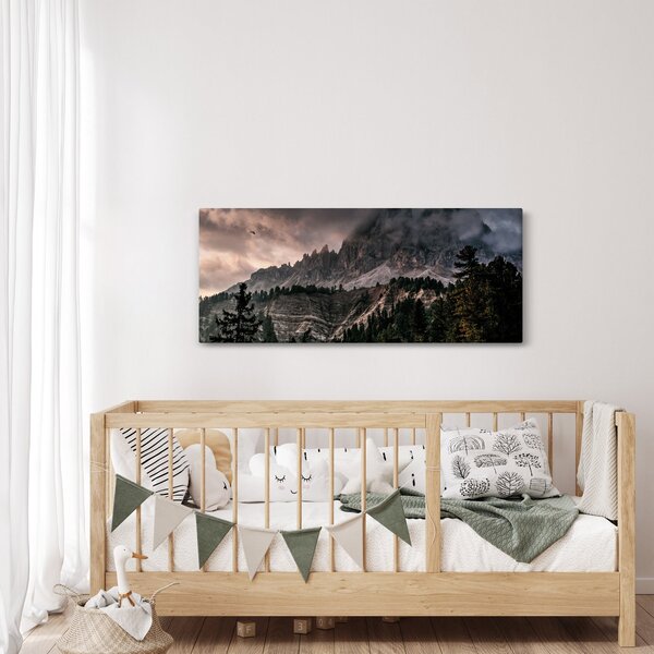 Obraz skalnatých hôr (120x50 cm)