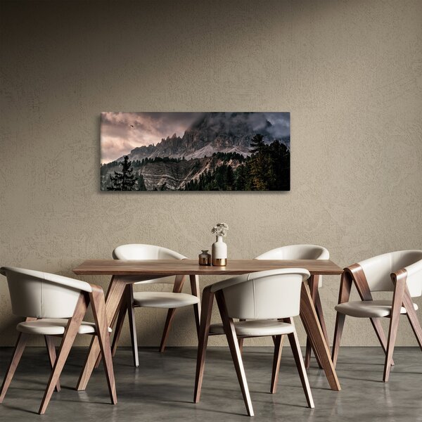 Obraz skalnatých hôr (120x50 cm)