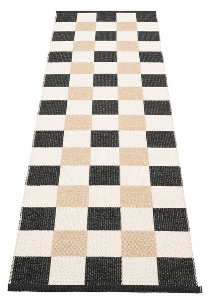 Čierno-krémový vnútorný a vonkajší behúň 70x240 cm Pix Black Vanilla – Pappelina