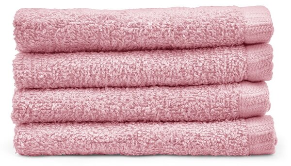 Ružové rýchloschnúce bavlnené uteráky v súprave 4 ks 30x30 cm Quick Dry – Catherine Lansfield