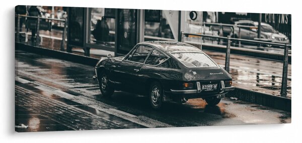 Obraz idúceho auta (120x50 cm)