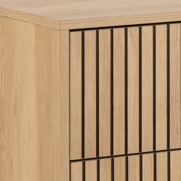 Komoda v dekore duba v prírodnej farbe 81x80x40 cm Albany – Actona