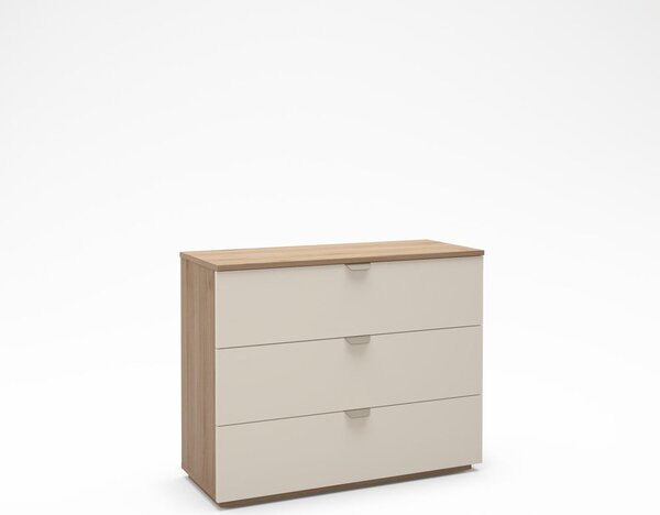 Komoda v dekore duba v krémovo-prírodnej farbe 100x80x40 cm Dennis – Marckeric