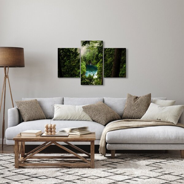 Obraz - Priezor medzi stromami (90x60 cm)