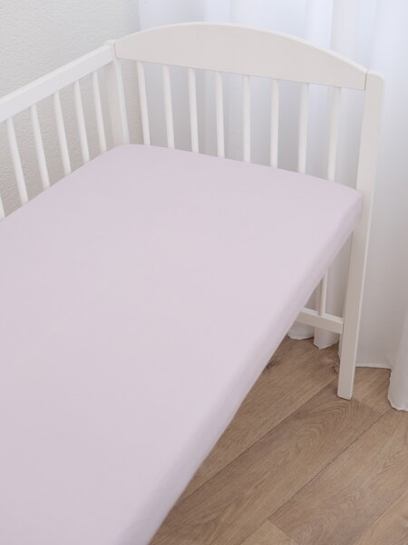 Jersey plachta do postieľky Classic 60 x 120 cm – lila